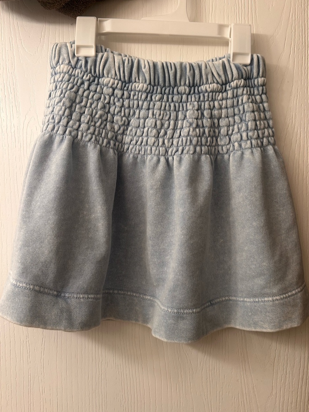 Aerie Smocked Waist Light Blue Women's Skirt